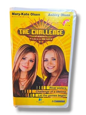 The Challenge: Filmed In Mexico VHS 1995 Mary-Kate & Ashley Olsen Clamshell Case